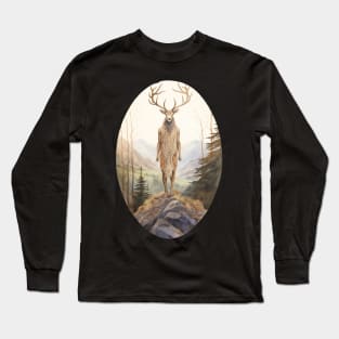 Cernunnos Pagan Wiccan Celtic Stag God Long Sleeve T-Shirt